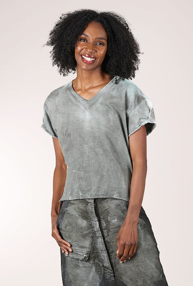 Cynthia Ashby Tracy Painted Tee, Blur 