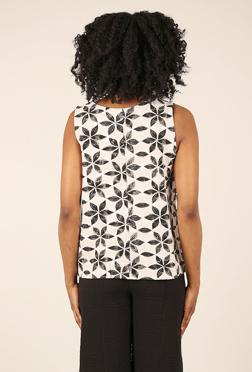 Habitat Crinkle Crepe Pleat Tank, Willow 
