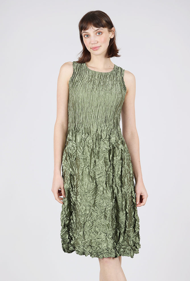 Alquema Smash Pocket Dress, Glossy Olive 