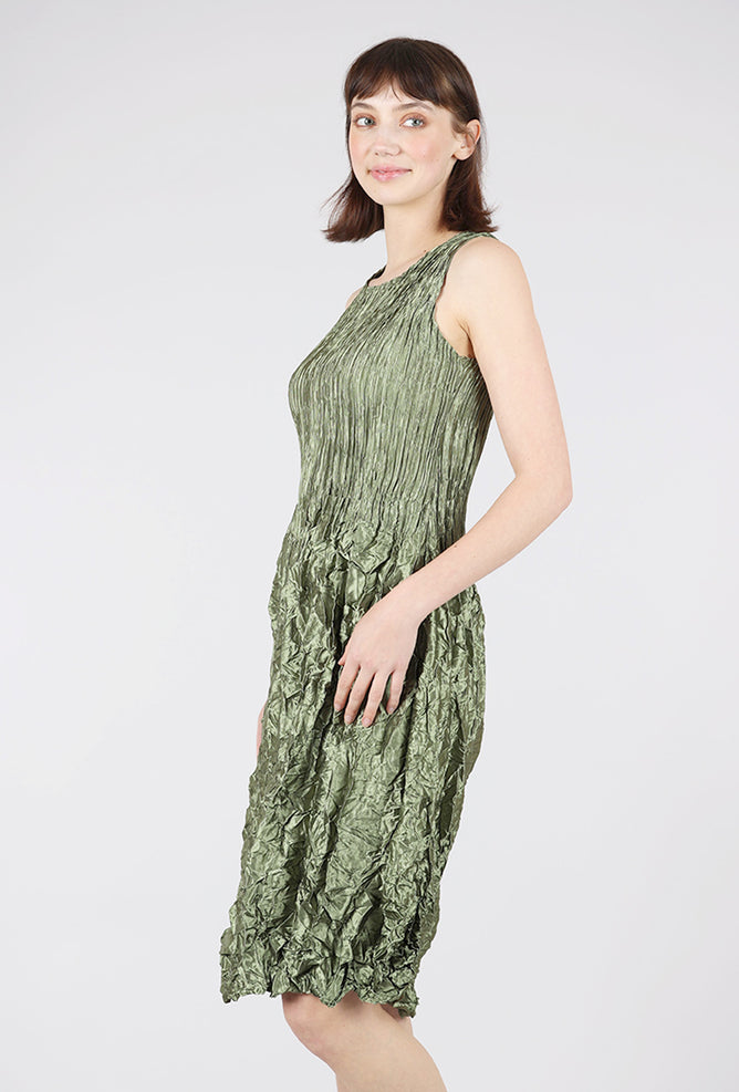 Alquema Smash Pocket Dress, Glossy Olive 
