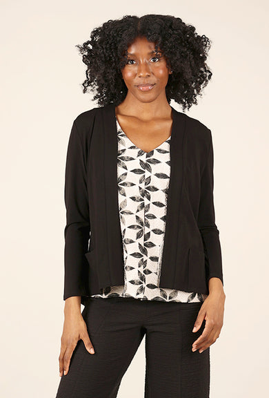 Habitat Core Travel Shirred-Back Cardie, Black 