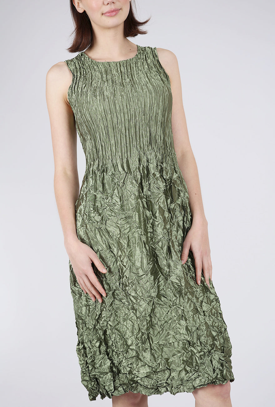Alquema Smash Pocket Dress, Glossy Olive 