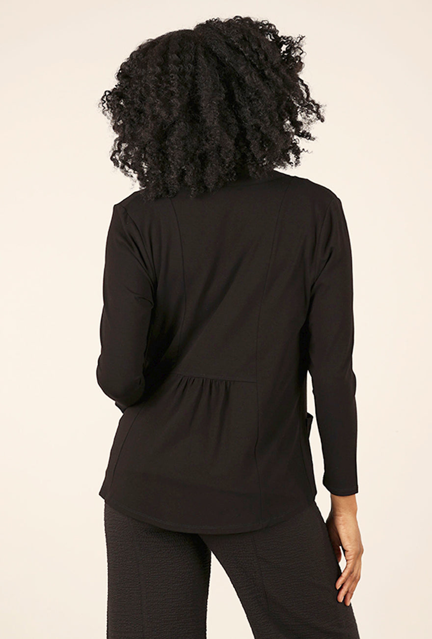 Habitat Core Travel Shirred-Back Cardie, Black 