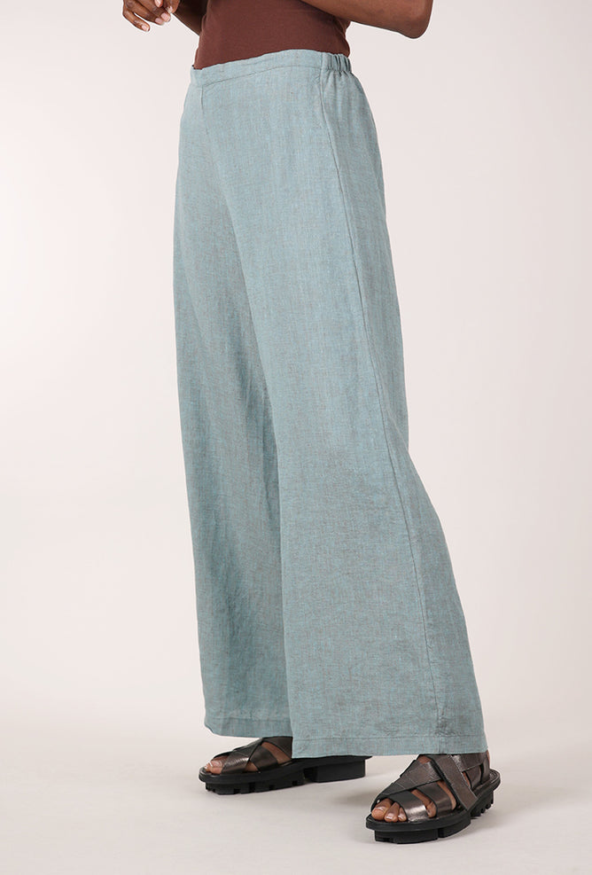 Bryn Walker Cross Dye Long Full Pant, Urbino Blue 