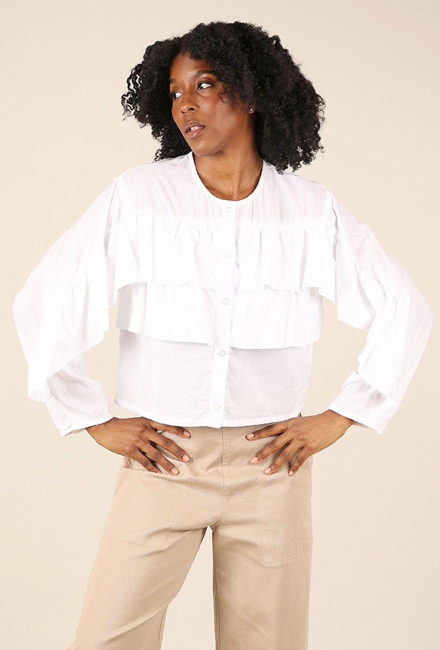 Prairie Underground Cloud Cover Blouse, White 