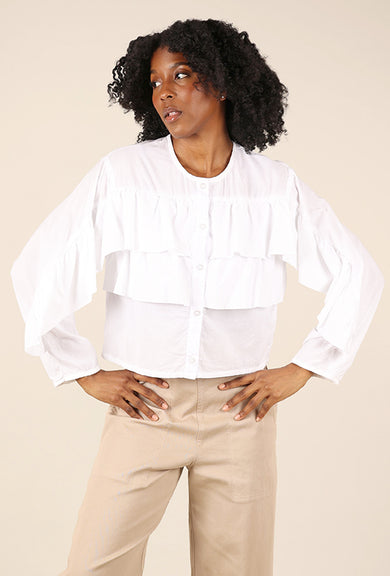 Prairie Underground Cloud Cover Blouse, White 