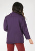 Eleven Stitch Snap Turtleneck Pullover, Eggplant 