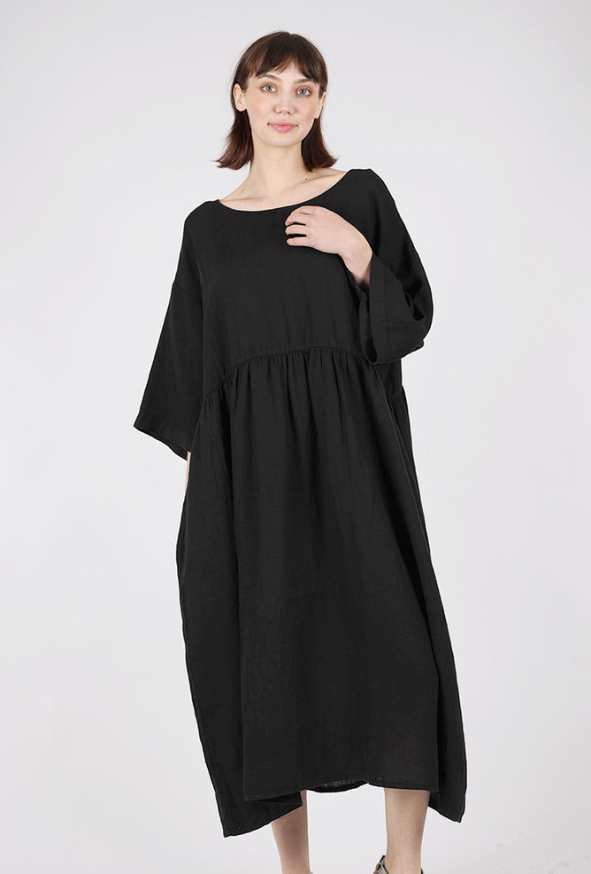 Pluslavie 4 All Linen Dress, Black 