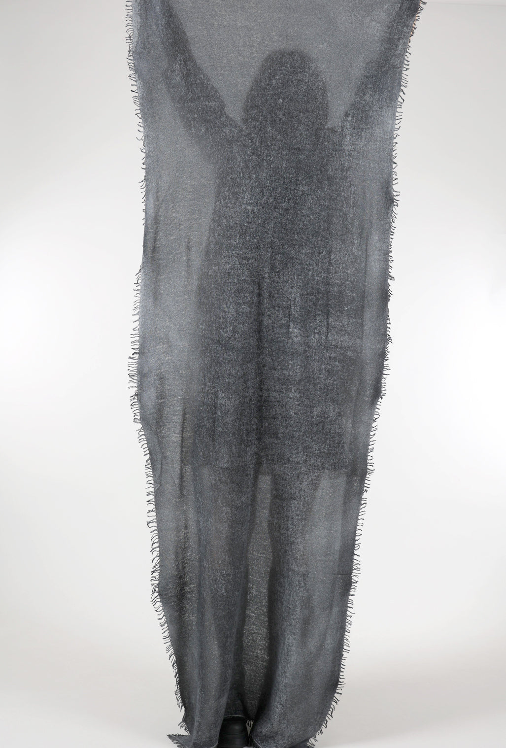 Alessandro Aste Spray Art Felted Cashmere Scarf, Ash 