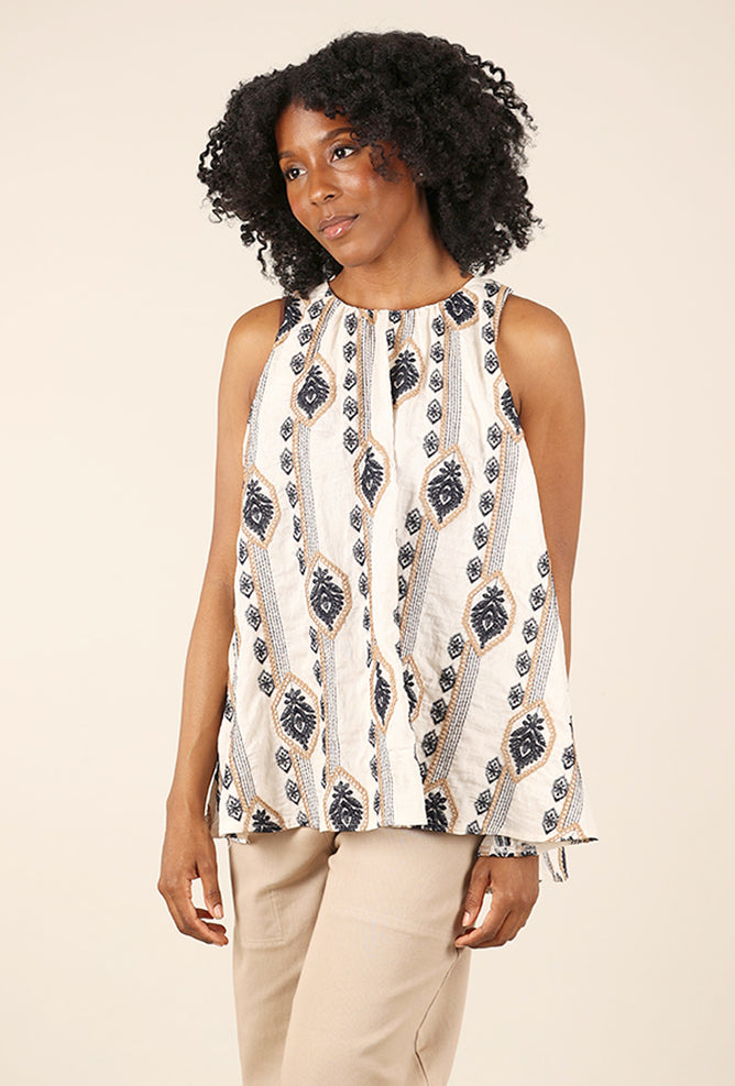 Pink Martini Sancola Top, Beige 