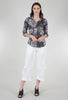 David Cline Roll-Up Sleeve Crinkle Shirt, Onyx Print 