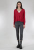 Wilt Crop Boxy Pocket Cardie, Raspberry 