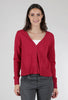 Wilt Crop Boxy Pocket Cardie, Raspberry 