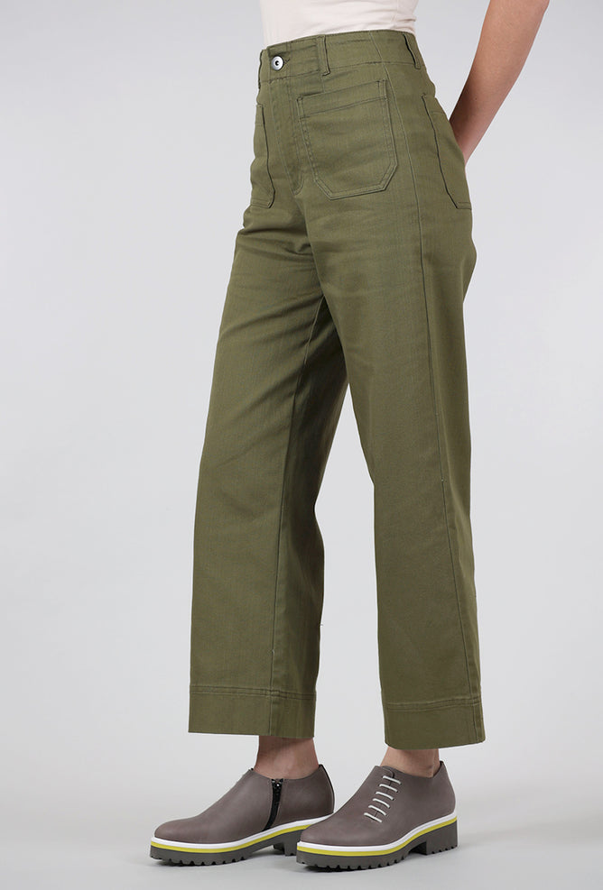 Habitat Stretch Denim Ankle Jean, Olive 