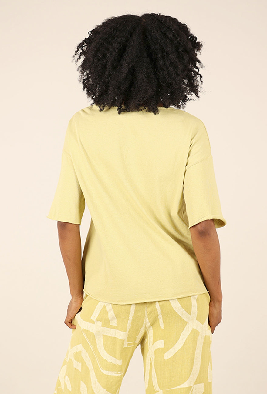 Fenini Peyton Pleat Top, Pear 