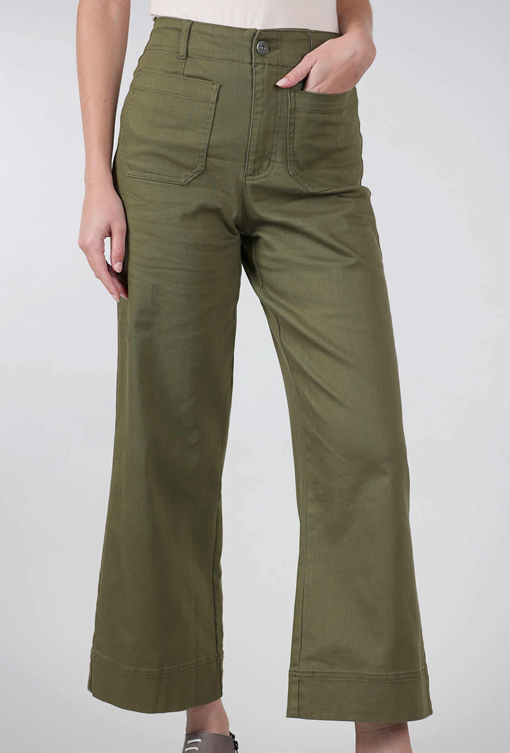 Habitat Stretch Denim Ankle Jean, Olive 