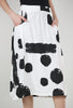 Patrizia Luca Dotty Balloon Skirt, White/Black 