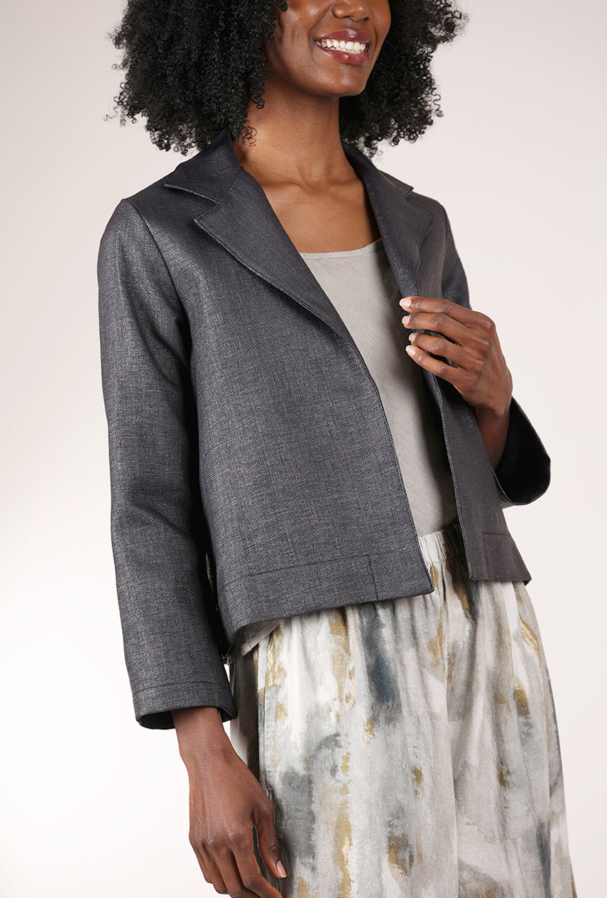 Bryn Walker Raffia Lewis Jacket, Nero 