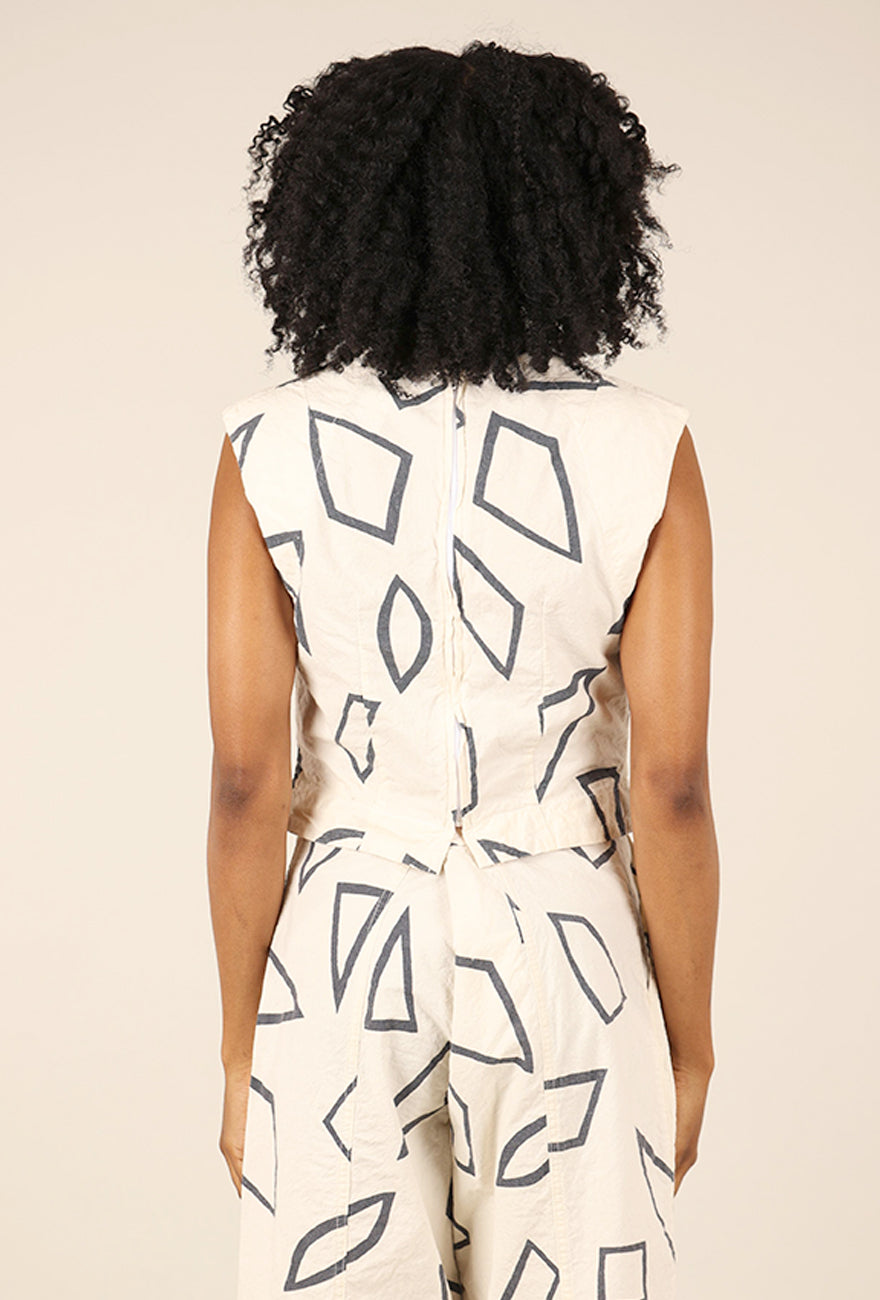 Prairie Underground Interval Top, Cream Print 