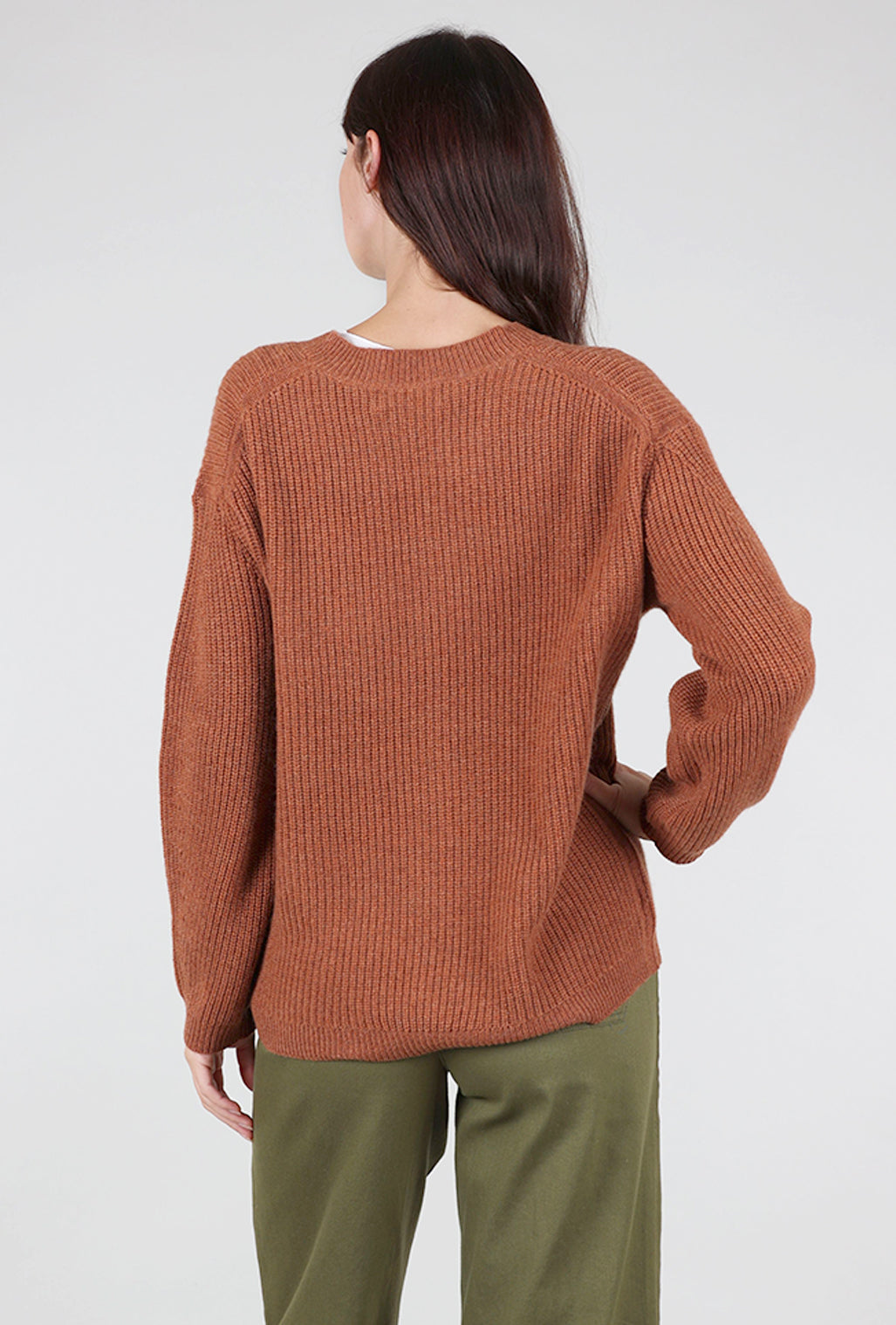 Cocoa Cashmere Elah Cardigan, Hazelnut 