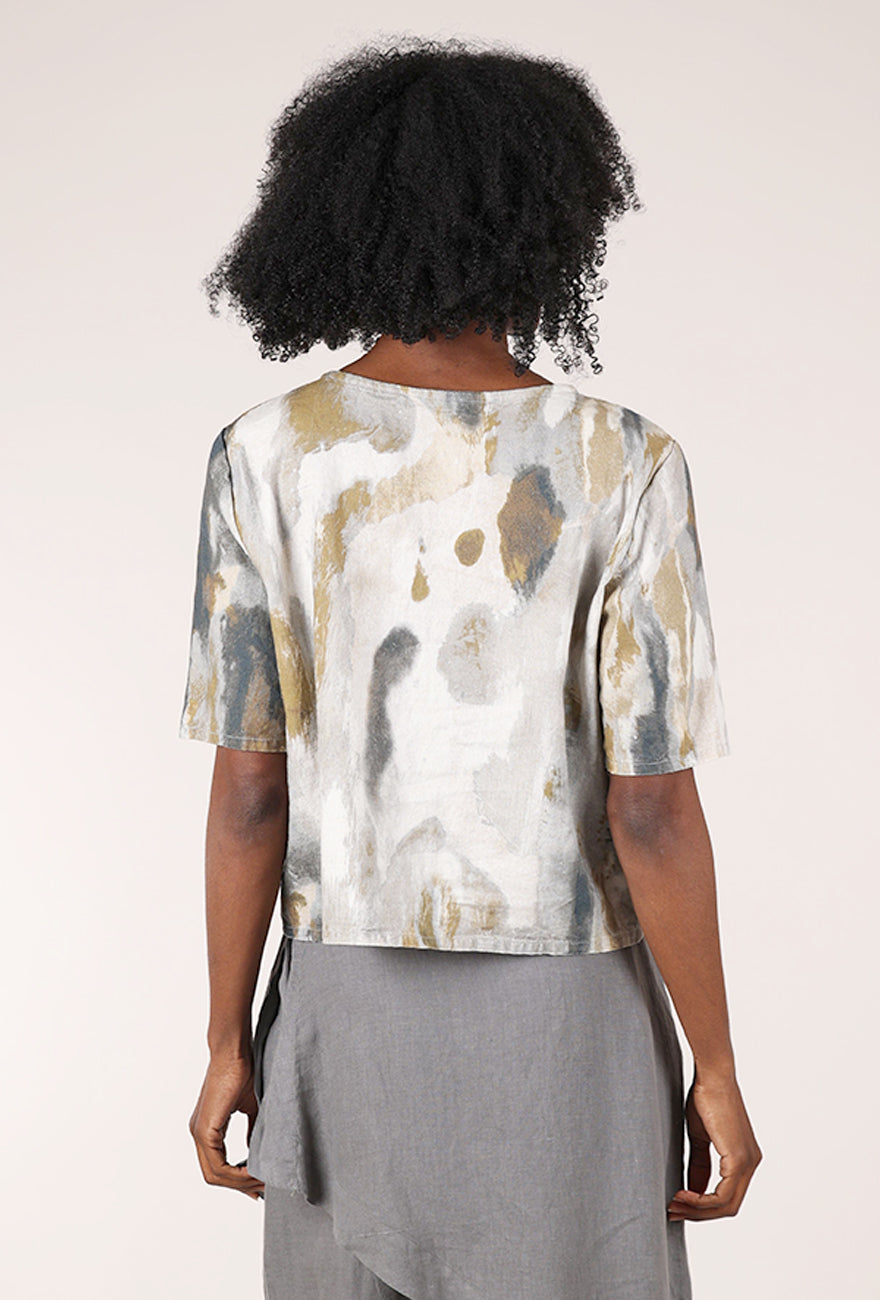 Bryn Walker Linen Simon Shirt, Cumbria Pioggia 