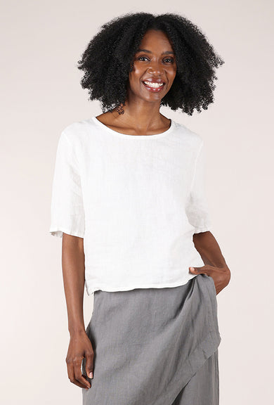 Bryn Walker Linen Simon Shirt, White 