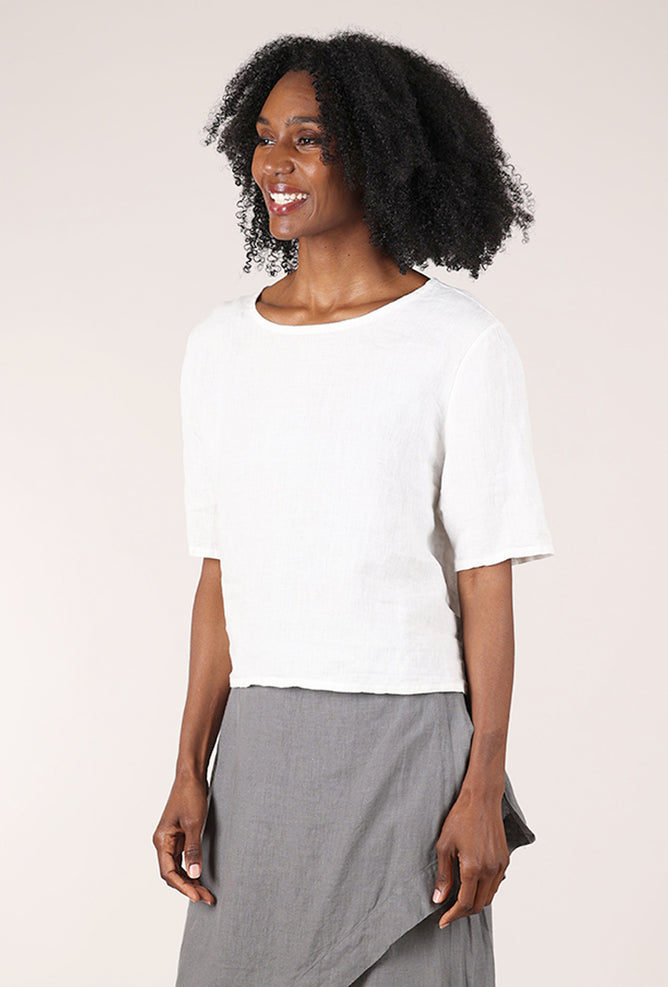 Bryn Walker Linen Simon Shirt, White 