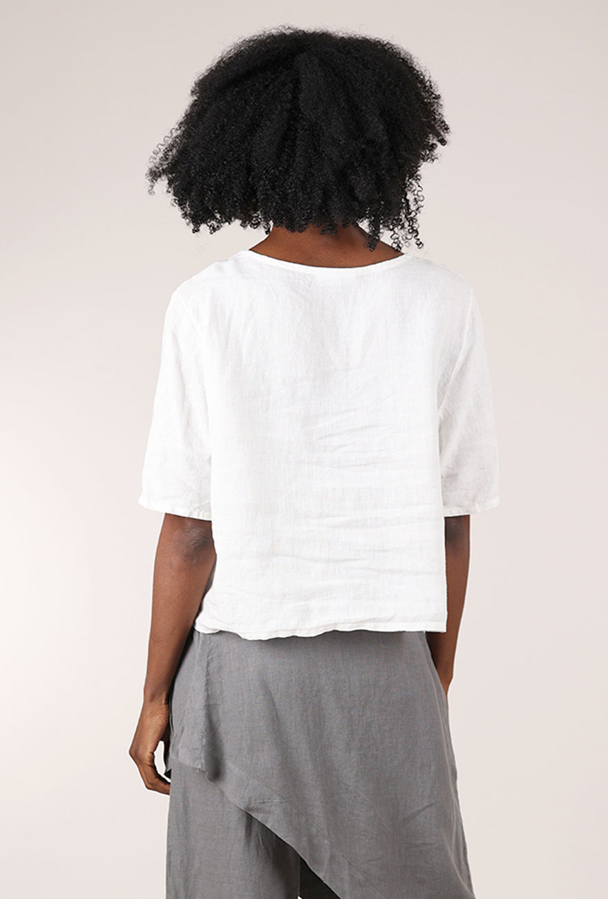 Bryn Walker Linen Simon Shirt, White 