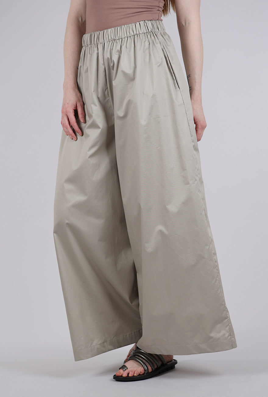 Planet Poplin Palazzo Pant, Fawn 