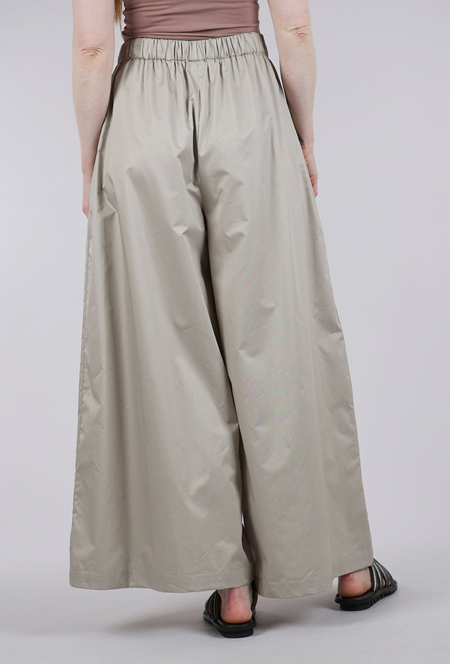Planet Poplin Palazzo Pant, Fawn 