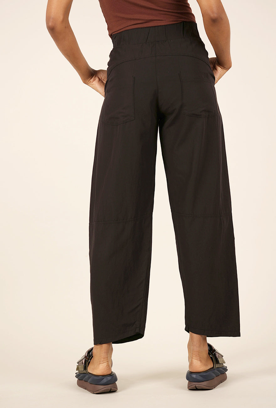 Lurdes Bergada Inverted Pleat Tencel Trouser, Black 