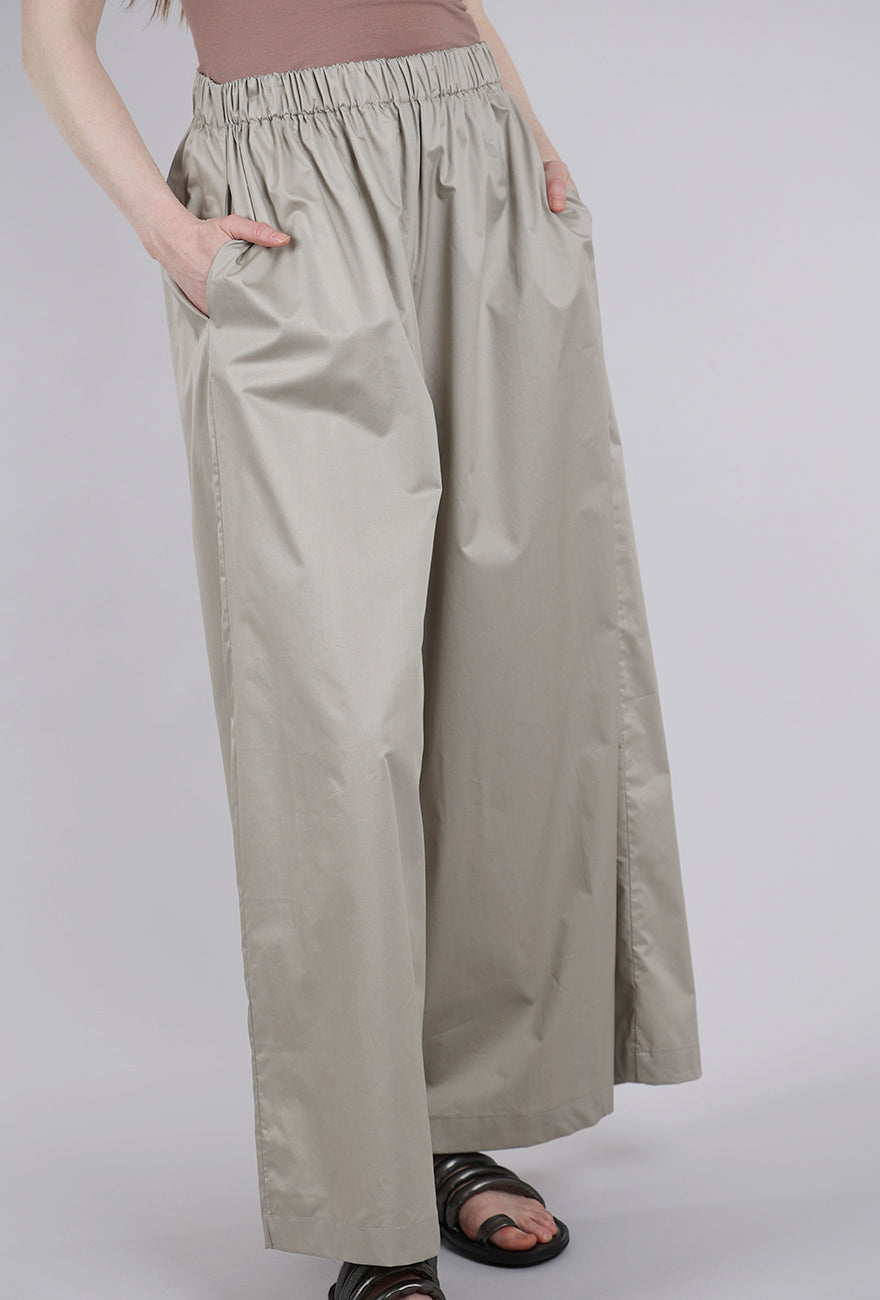 Planet Poplin Palazzo Pant, Fawn 