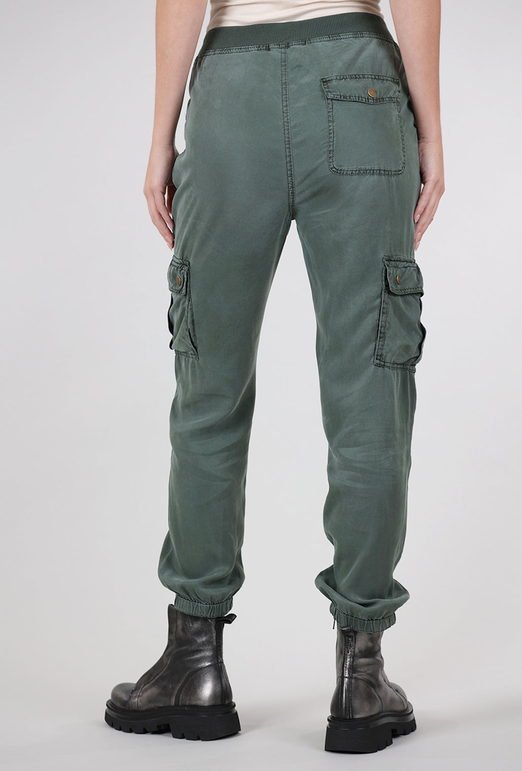 XCVI Poe Banded Pant, Heritage Park Green 