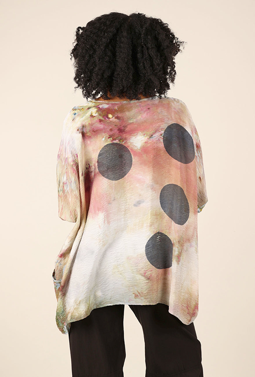 Heyne Bogut Parachute Dot Dye Top, Stormy 