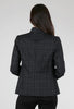 Estelle & Finn Shaped Plaid Jacket, Charcoal 