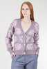 Mystree Fuzzy Floral Cardie, Dusty Lavender 