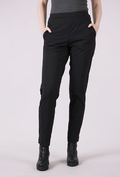 Rundholz Cotton-Linen Taper Trouser, Black 