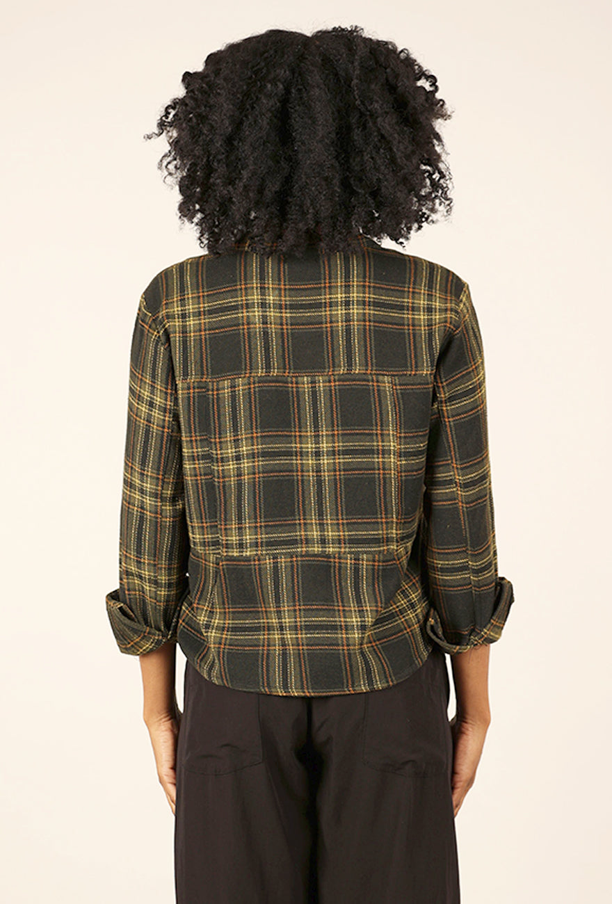 Tulip Jewel Flannel Shirt Jacket, Prague 