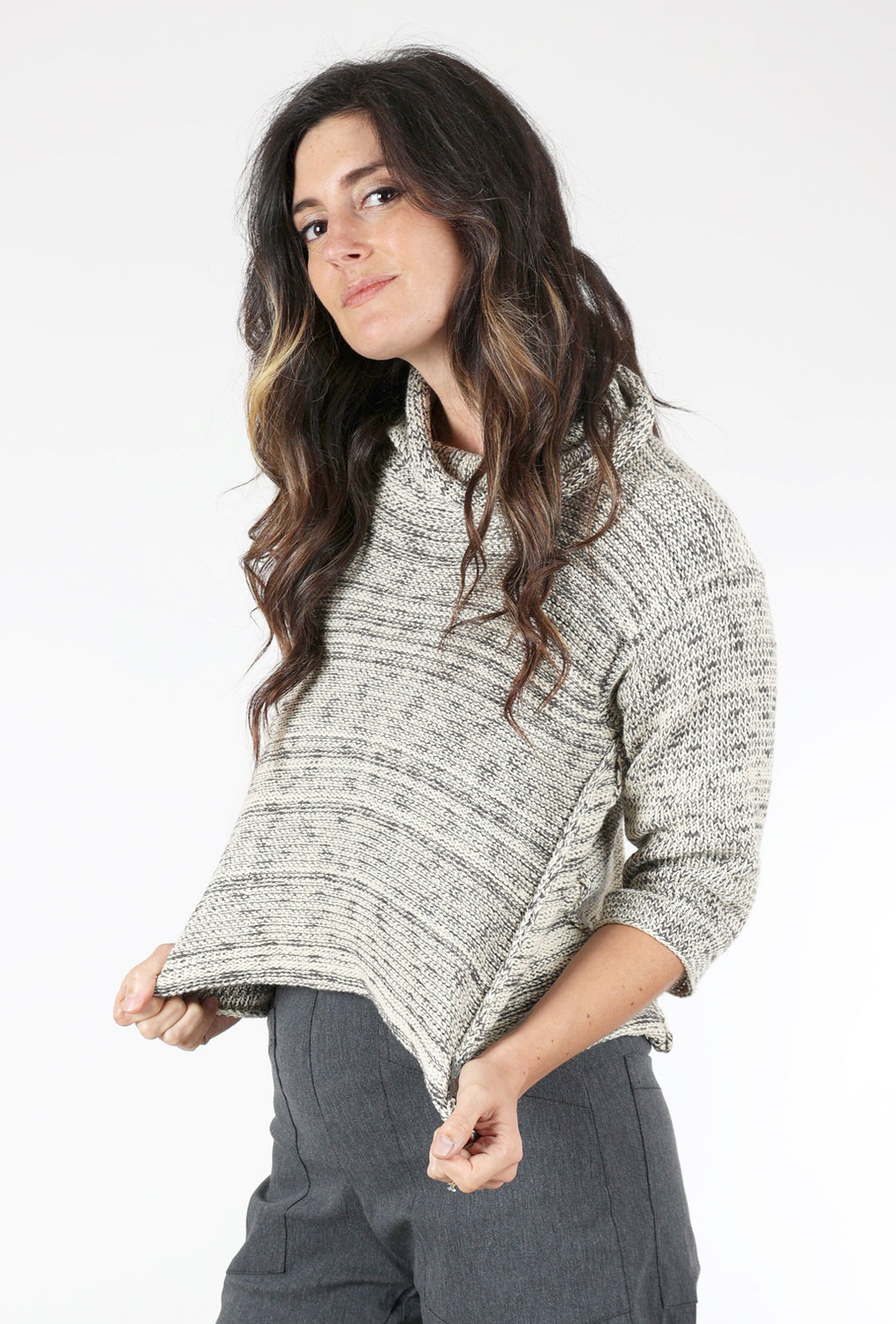 Paper Temples Atomic Crop Pullover, Abalone 