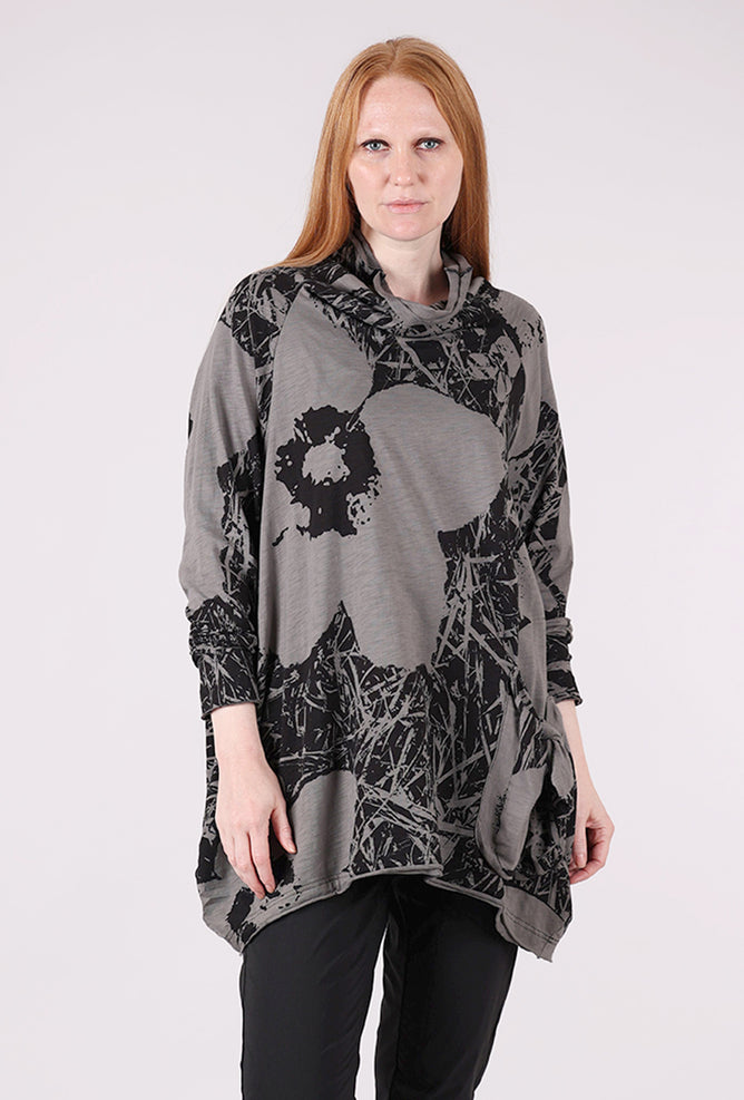 Rundholz Print Funnel Swing Tee, Black Print 