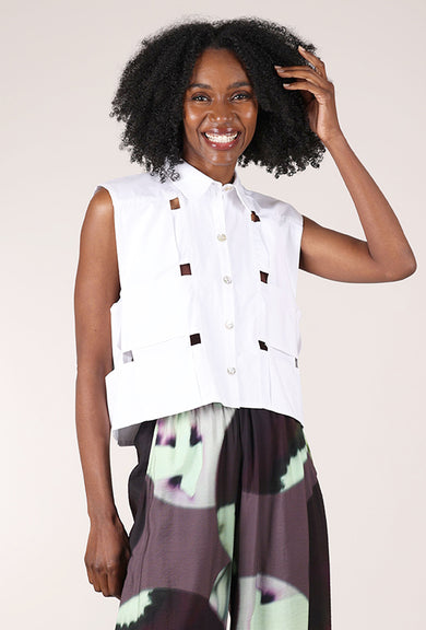 Bitte Kai Rand Subversive Button-Up Shirt, White 
