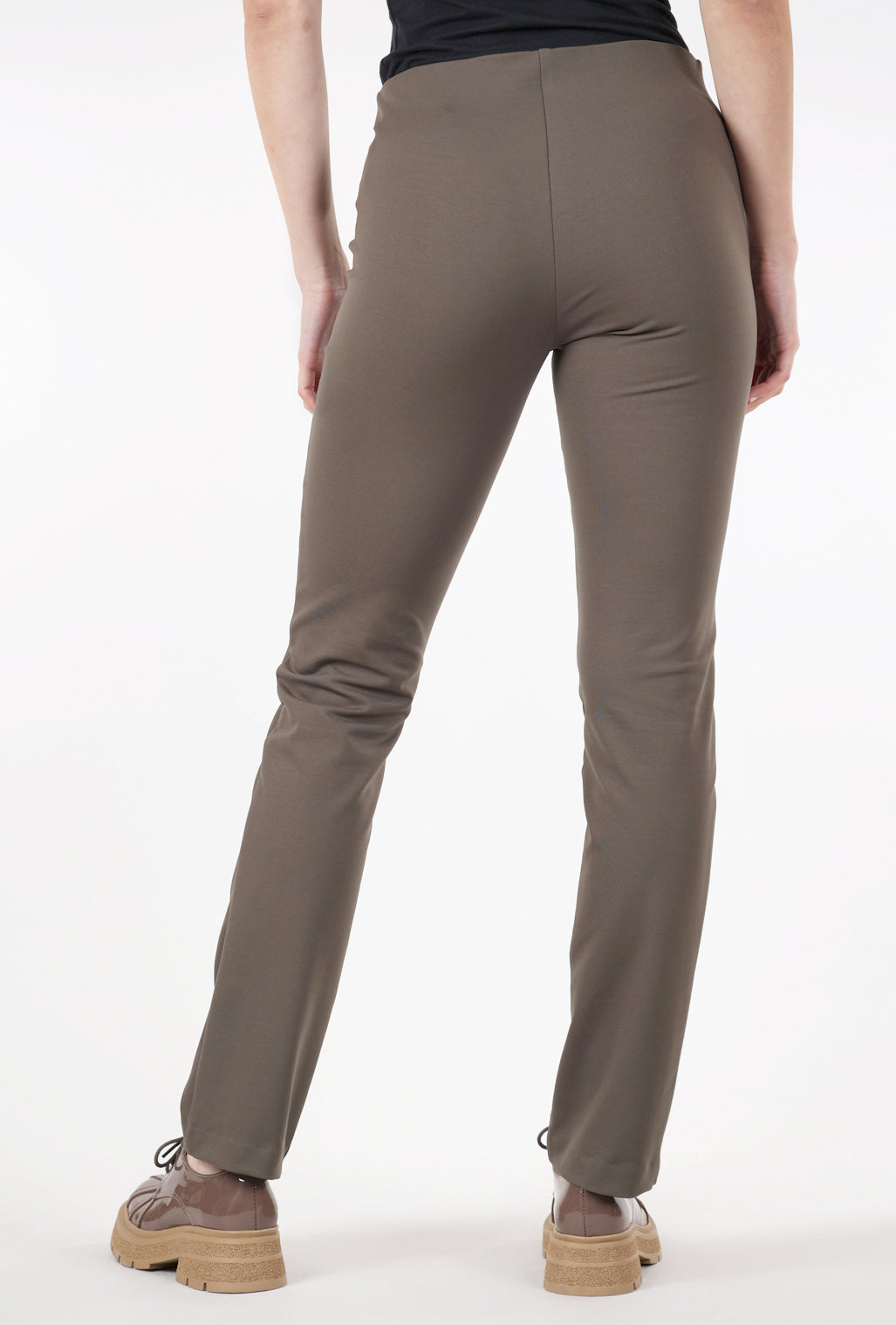 Equestrian Keesha Ponte Tech Pant, Earth 