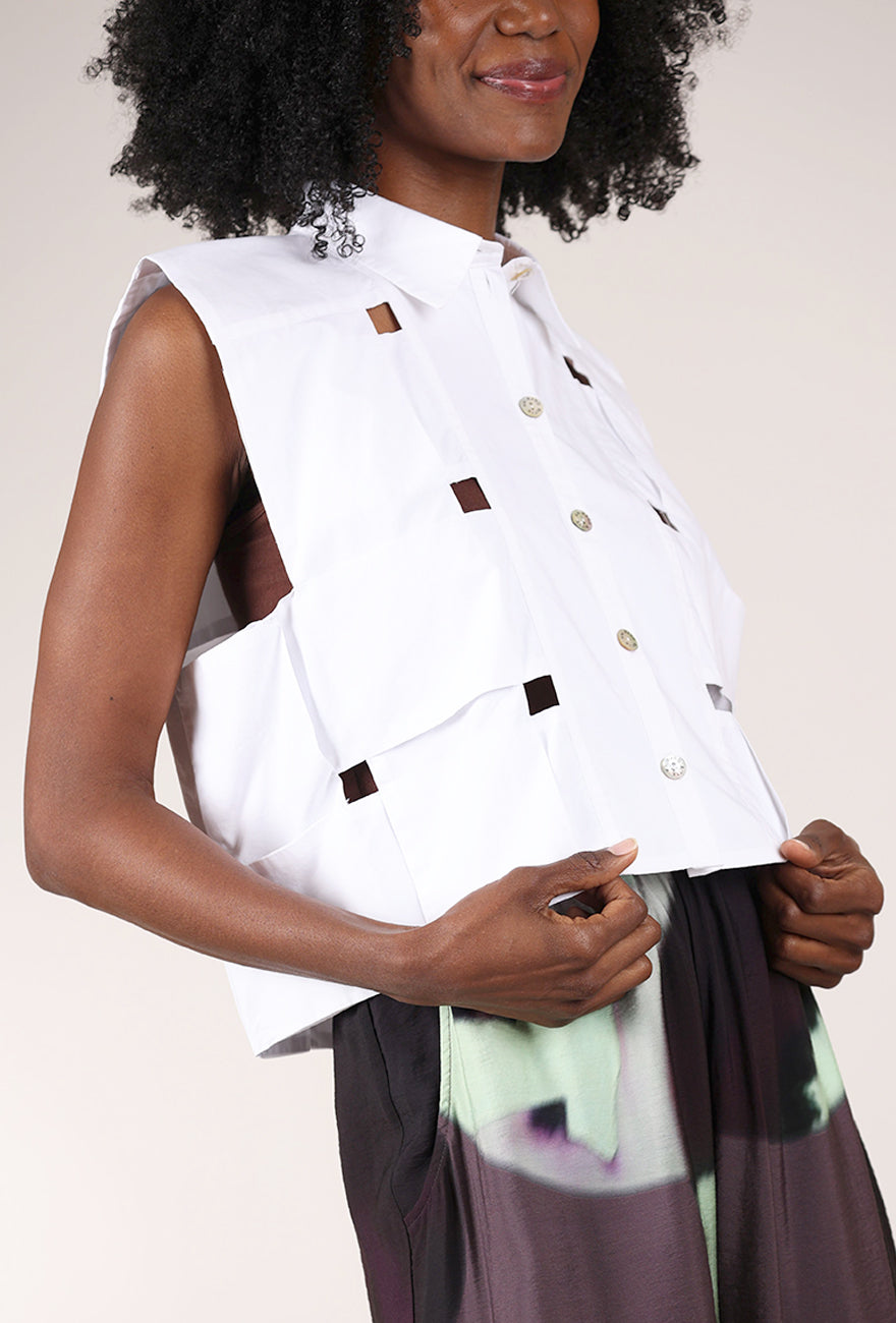 Bitte Kai Rand Subversive Button-Up Shirt, White 