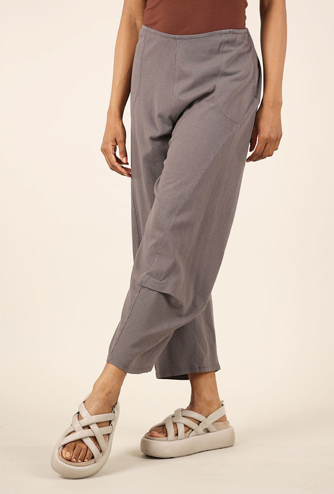 Fenini Knit Barrel Crop Pants, Dusk 