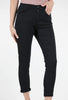 Femme Fatale Two-Button Stretchy Pant, Black 
