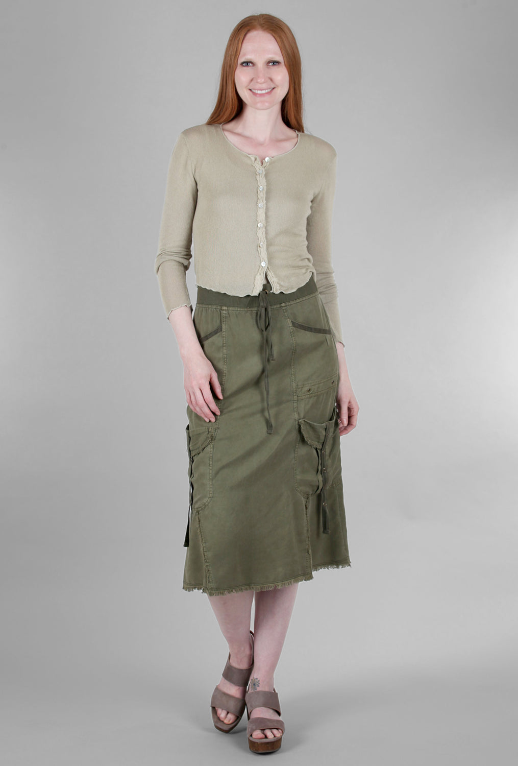 XCVI Bellamy Skirt, Kombu 