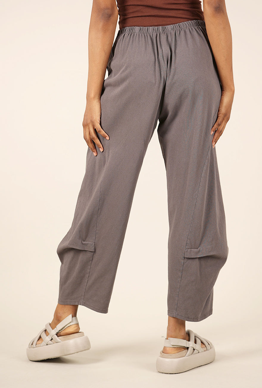 Fenini Knit Barrel Crop Pants, Dusk 