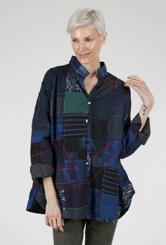 Scrap Happy Circular Jacket, As We Like It Blue