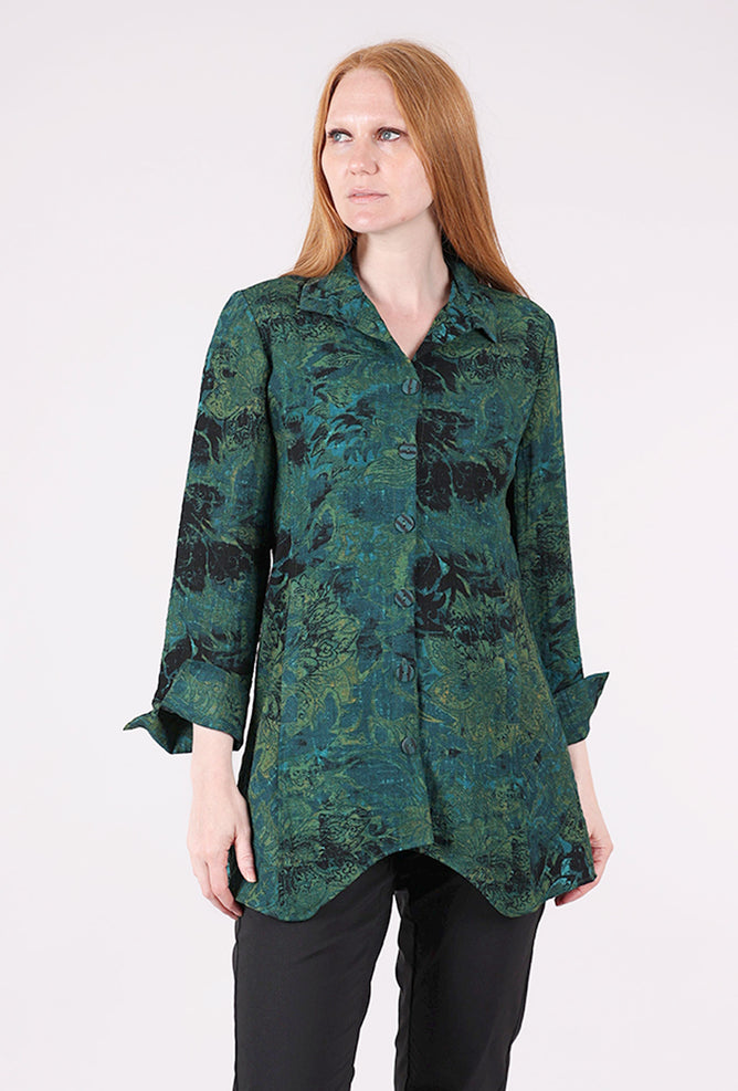 Habitat Express Floral Artist Shirt, Everglade 