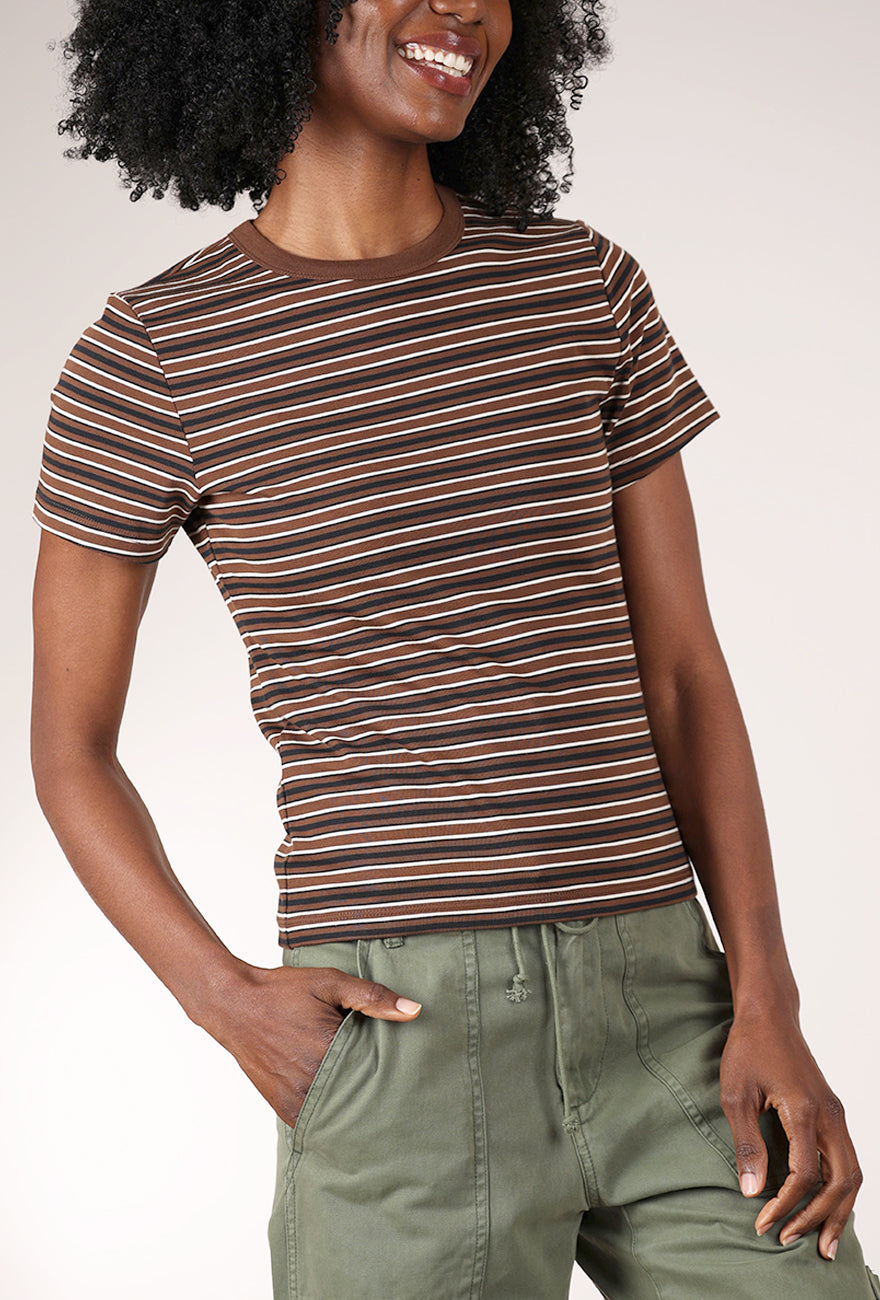 Pistola Alba Shrunken Tee, Black Stripe 
